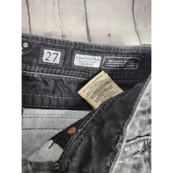 Miss Me Jeans Women’s Sz 27 CARGO SIGNATURE RISE SKINNY LEOPARD PRINT Inseam 33" - Picture 5 of 8